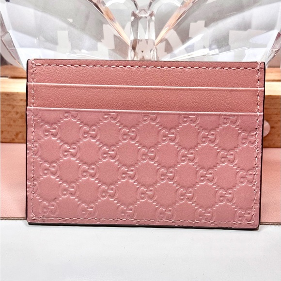 Gucci Handbags - SOLD Gucci Micro Guccissima Soft Pink Leather Card Case